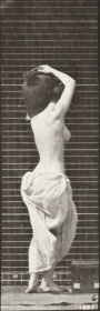 Plate 105 Turning and ascending stairs, a water jar on left shoulder — figure reference